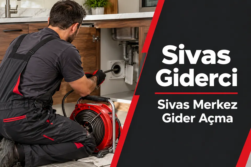 Sivas Merkez gider açma — mutfak hattında mekanik gider açma