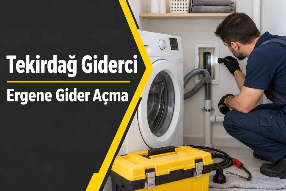 Tekirdağ Ergene gider açma — makine tahliye bağlantısının incelenmesi