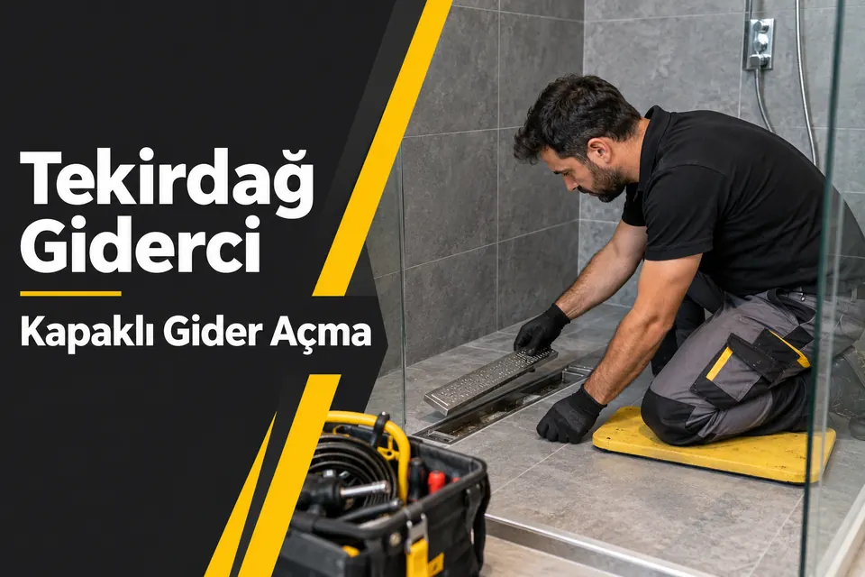 Tekirdağ Kapaklı gider açma — duş kanalında gider kontrolü