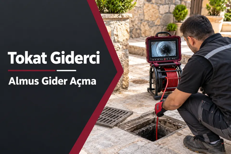 Tokat Almus gider açma — dış alan giderinde kamera incelemesi