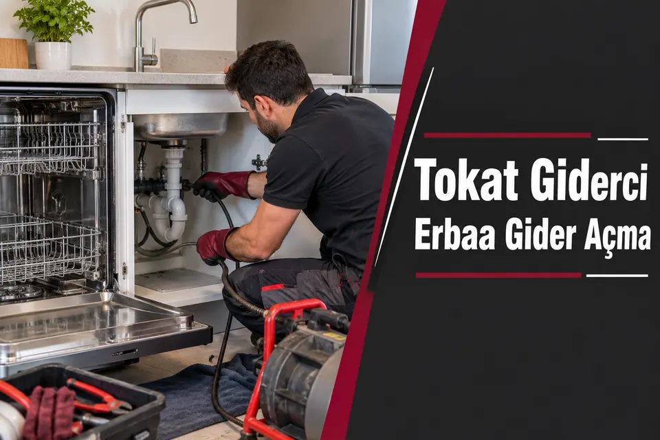 Tokat Erbaa gider açma — evye ve makine ortak bağlantı kontrolü
