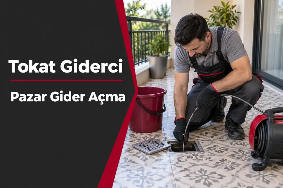Tokat Pazar gider açma — balkon giderinde kontrol