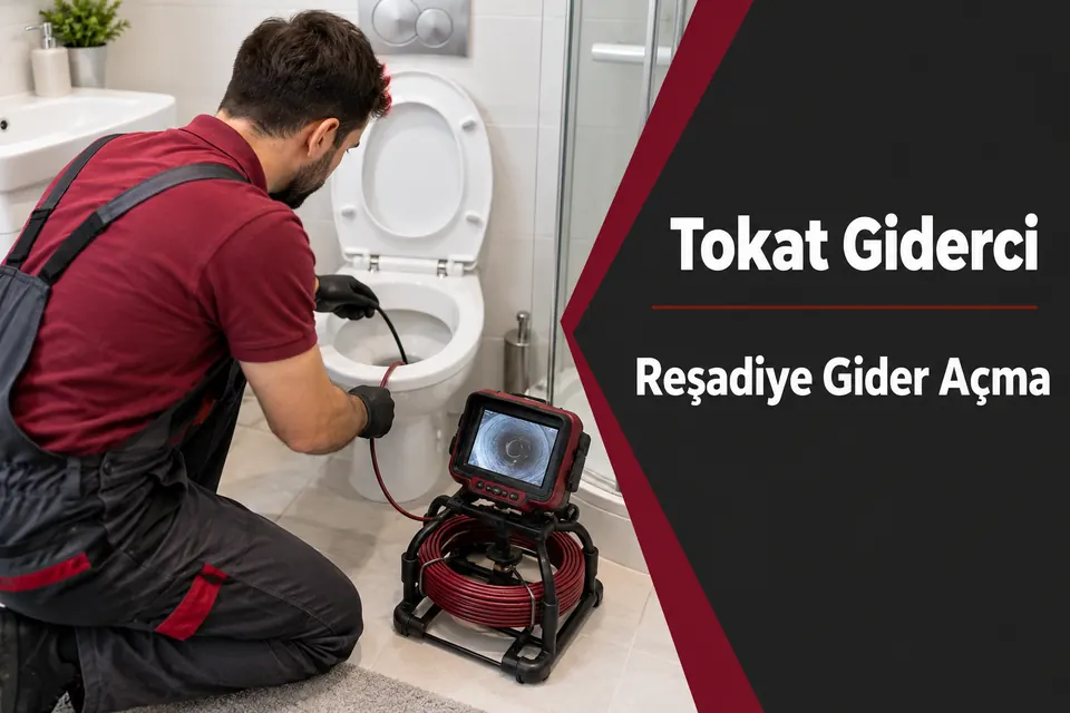 Tokat Reşadiye gider açma — tuvalet hattında kamera kontrolü