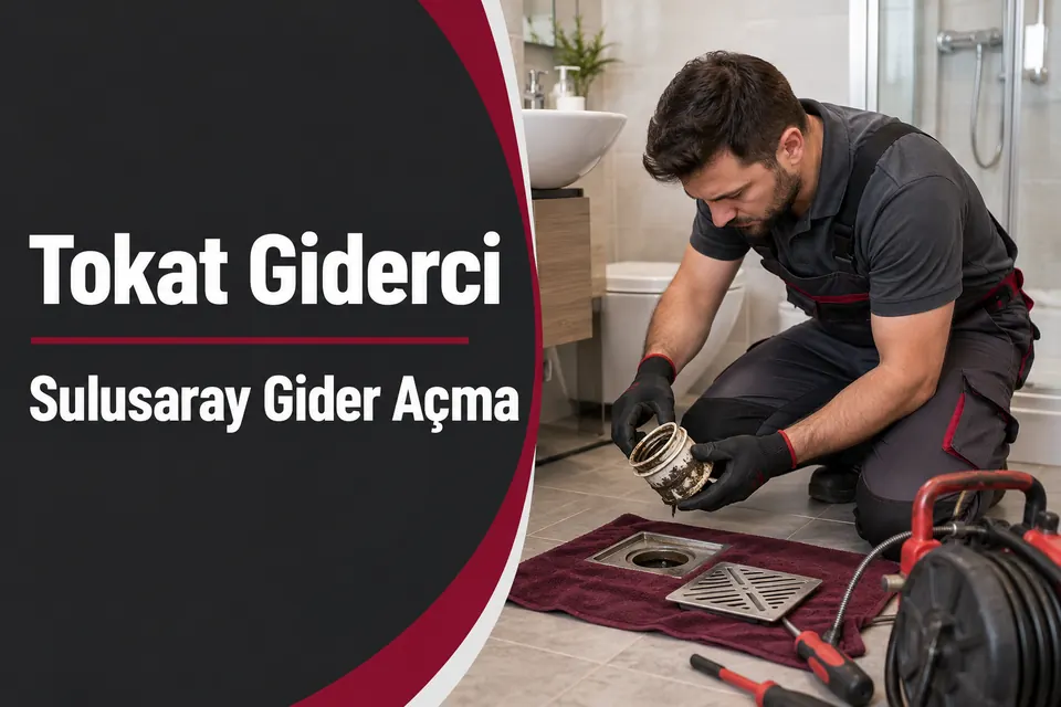 Tokat Sulusaray gider açma hizmet görseli Tokat Sulusaray gider açma — yer süzgeci su kapanının incelenmesi