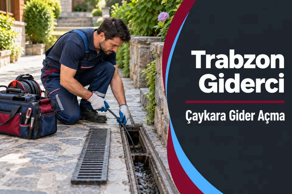 Trabzon Çaykara gider açma — bahçe tahliye kanalının incelenmesi
