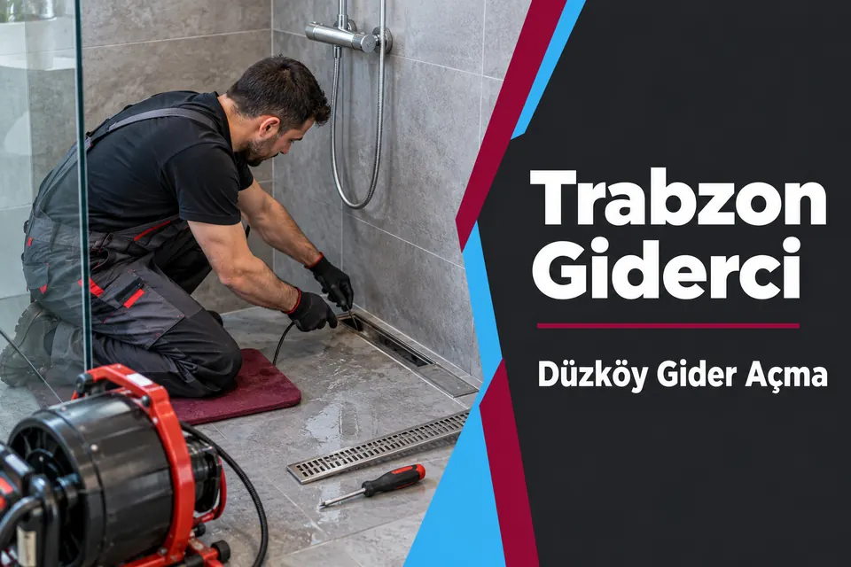 Trabzon Düzköy gider açma — duş kanalında gider kontrolü