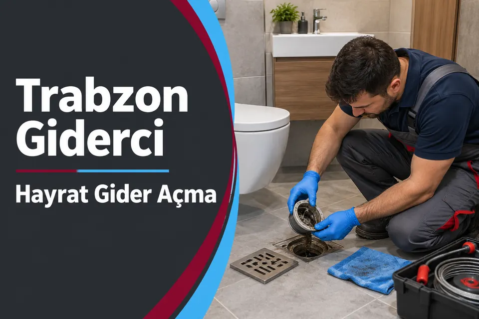 Trabzon Hayrat gider açma — yer süzgeci su kapanının incelenmesi