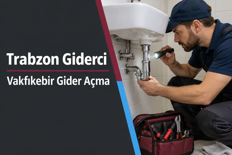 Trabzon Vakfıkebir gider açma hizmet görseli Trabzon Vakfıkebir gider açma — lavabo bağlantısının incelenmesi