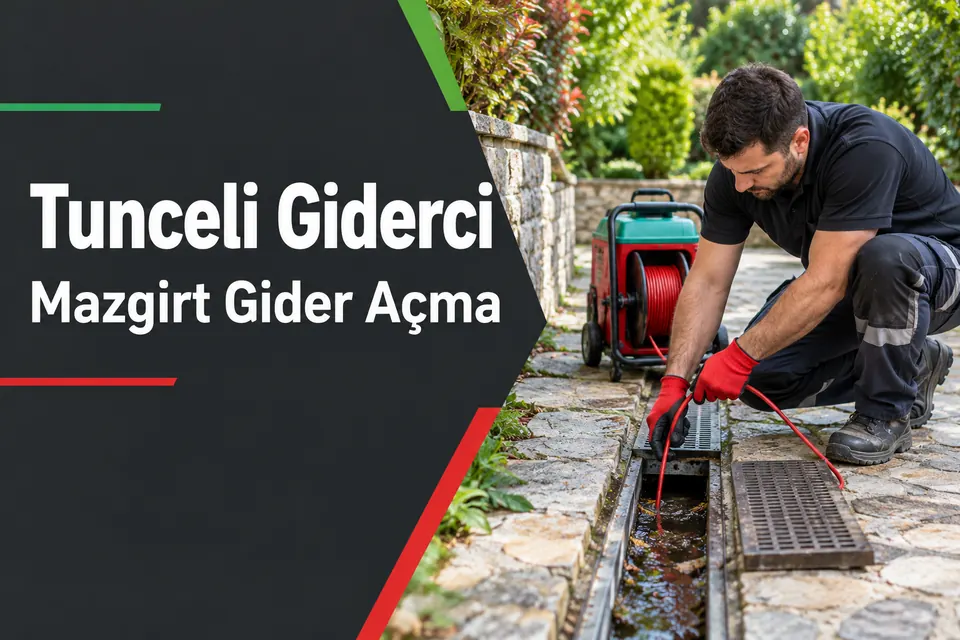 Tunceli Mazgirt gider açma — bahçe tahliye kanalının kontrolü