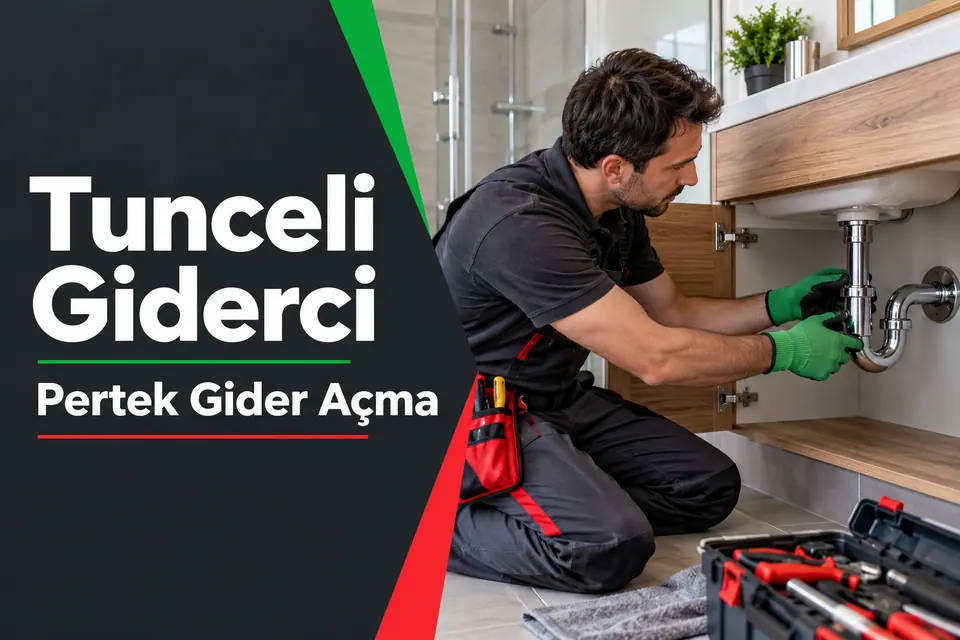 Tunceli Pertek gider açma — lavabo bağlantısında sızıntı incelemesi