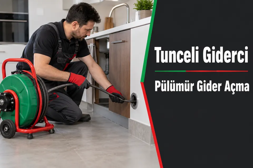 Tunceli Pülümür gider açma — mutfak hattında mekanik gider açma