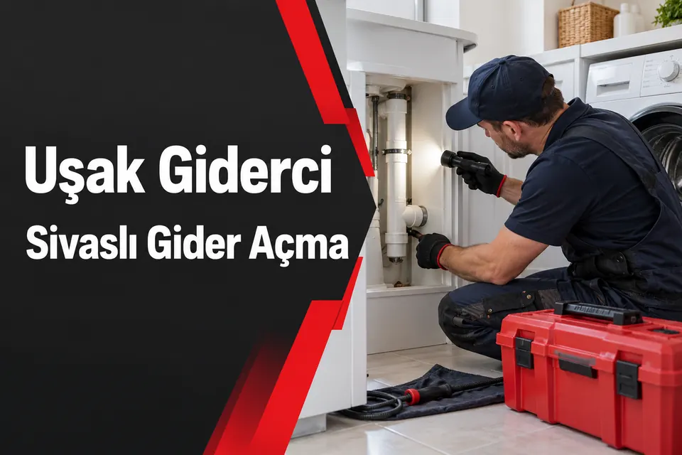 Uşak Sivaslı gider açma hizmet görseli Uşak Sivaslı gider açma — makine tahliye bağlantısının incelenmesi