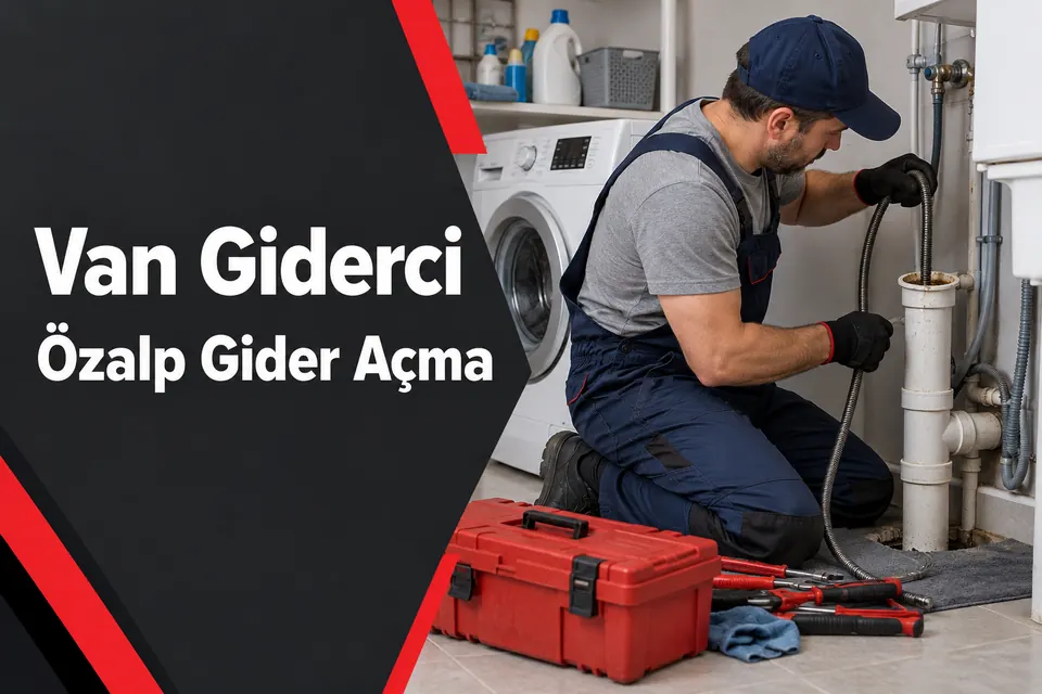Van Özalp gider açma hizmet görseli Van Özalp gider açma — makine tahliye hattının kontrolü