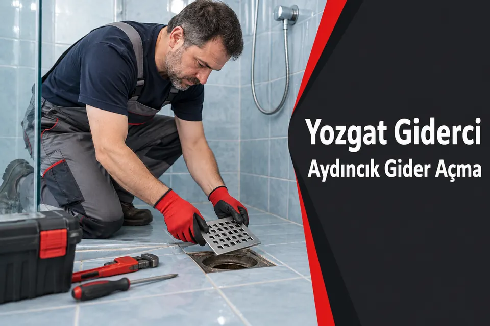 Yozgat Aydıncık gider açma hizmet görseli Yozgat Aydıncık gider açma — duş süzgecinin incelenmesi