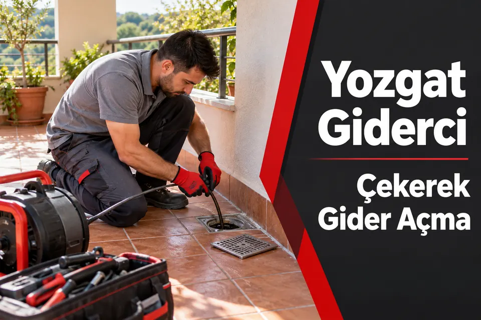 Yozgat Çekerek gider açma hizmet görseli Yozgat Çekerek gider açma — balkon gideri ve çevresindeki su tahliyesinin kontrolü