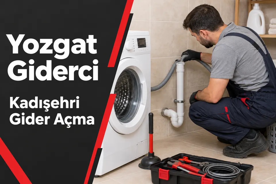 Yozgat Kadışehri gider açma hizmet görseli Yozgat Kadışehri gider açma — makine tahliye bağlantısının incelenmesi