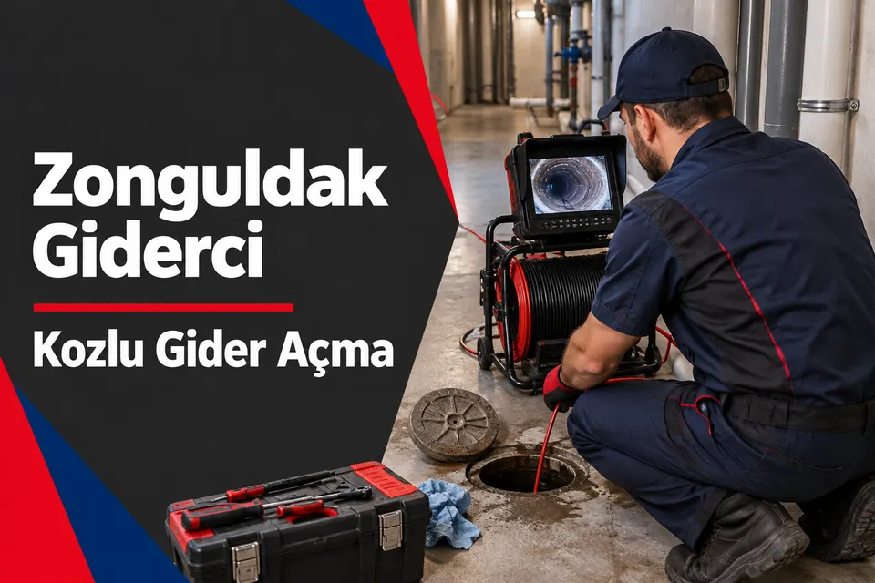 Zonguldak Kozlu gider açma hizmet görseli Zonguldak Kozlu gider açma — gider kamerasıyla kontrol ekranının değerlendirilmesi